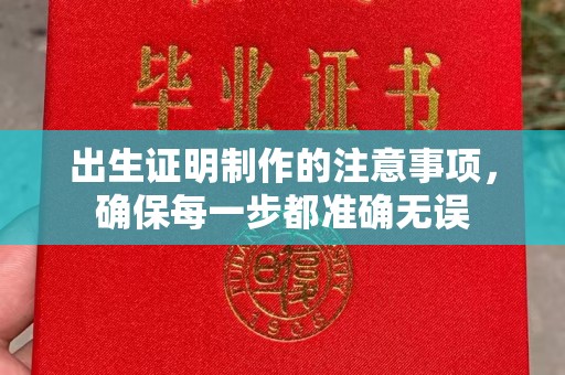 奉贤出生证明制作的注意事项，确保每一步都准确无误