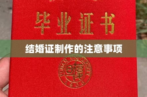 奉贤结婚证制作的注意事项