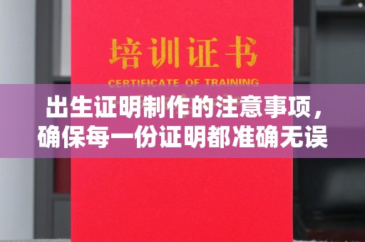 奉贤出生证明制作的注意事项，确保每一份证明都准确无误